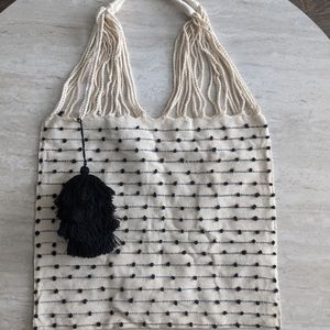 Tote Bag with Tassel Handmade in Mexico